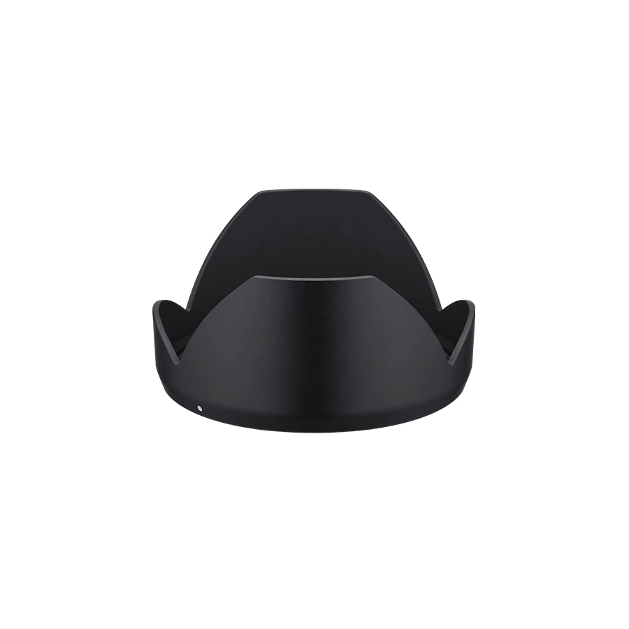 Petal-shaped lens hood supplied with the Samyang AF 60-180mm F2.8 L-mount lens